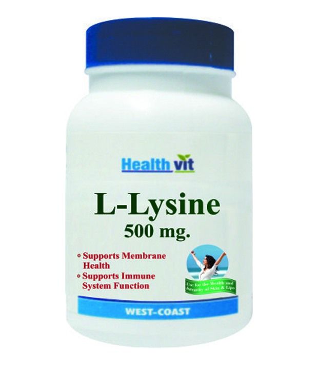 Healthvit L-lysine 500mg Best Immune Booster 60 Tablets - Pack Of 5 ...