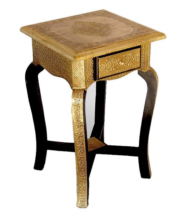 Lifeestyle Brass Fitted Decorative Side/corner/telephone Table Buy