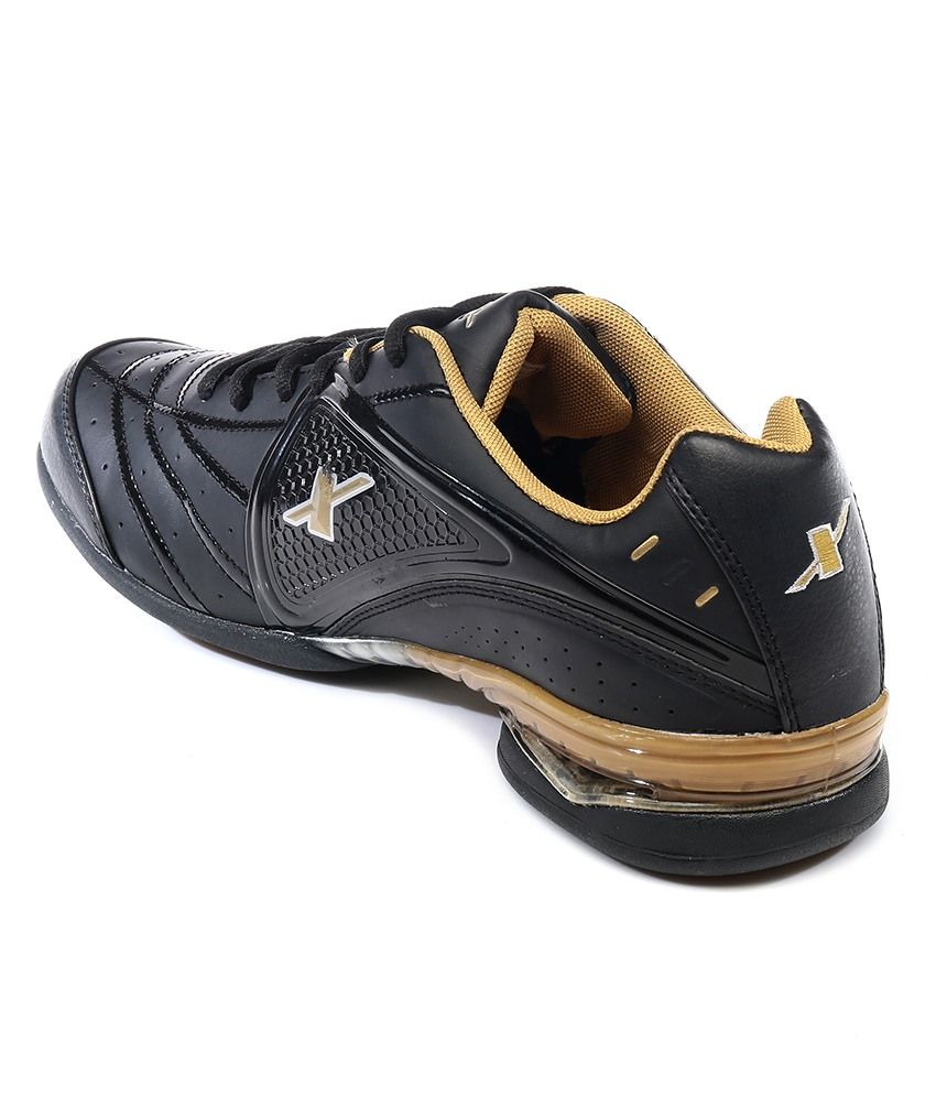 sparx black shoes without laces
