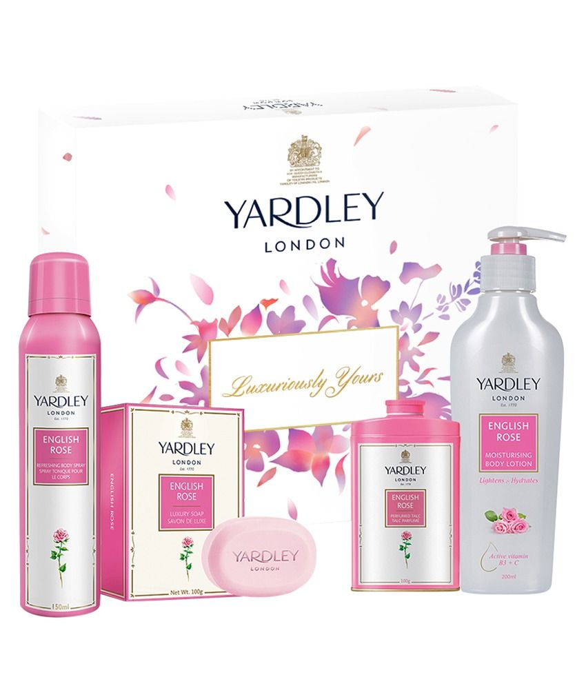 Yardley Fragrance Colletion Set of 4 (1English Rose Body Lotion 200ml