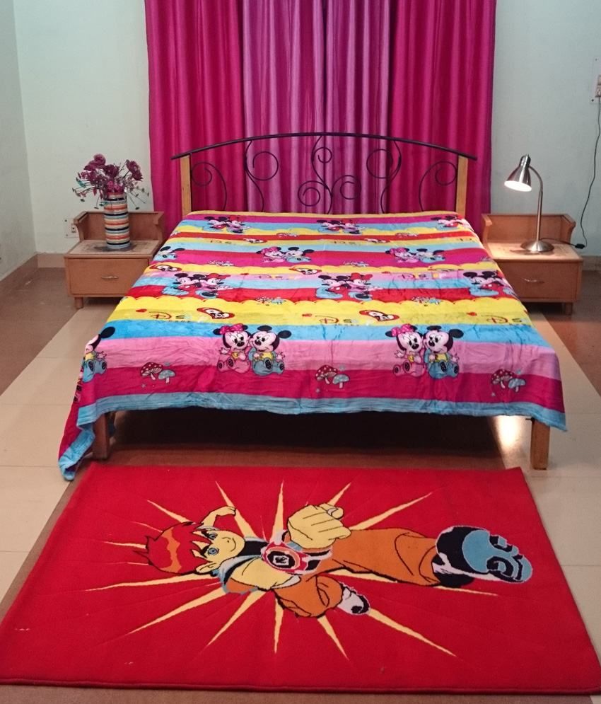 Jojo Designs Multi Baby Themes Polyester 1 Warm Double Bed Sheet, 4