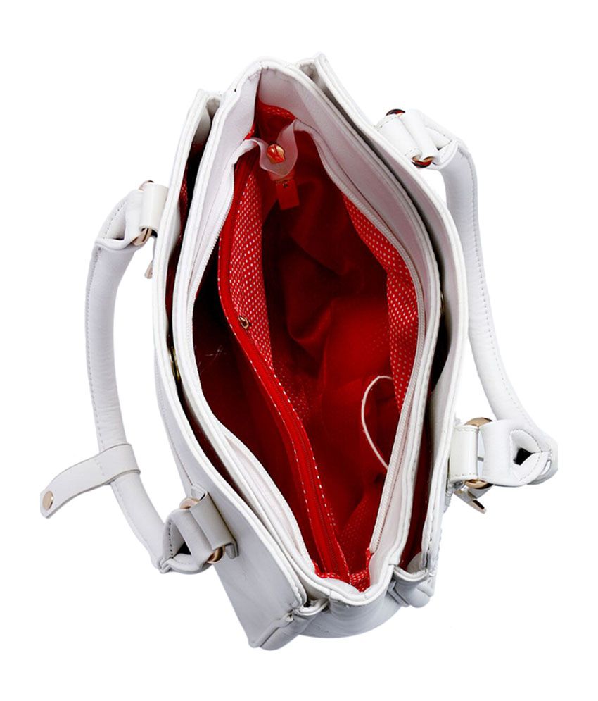 Diana Korr White P.U. Shoulder Bag Buy Diana Korr White P.U. Shoulder