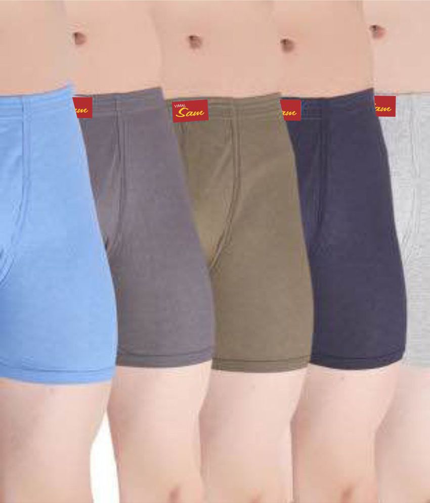     			Vimal Jonney Trunks For Men- Pack of 5 Assorted colours