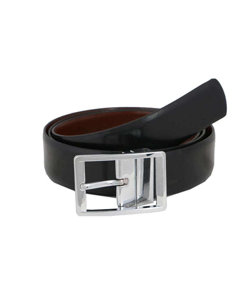 Vinson Massif Black Brown Vito Reversible Leather Belt: Buy Online at ...