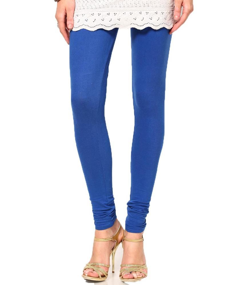 Radhika Fashions Blue Cotton Leggings Price in India - Buy Radhika ...