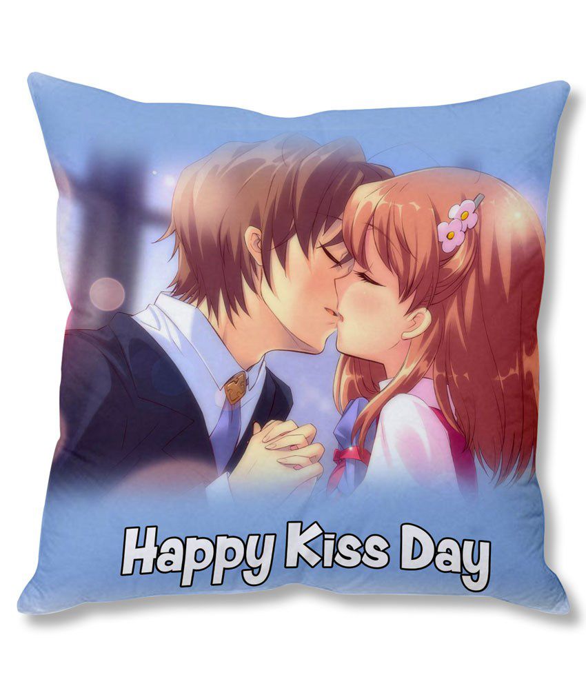 Happy Kiss Day Cushion Cover: Buy Online at Best Price ...