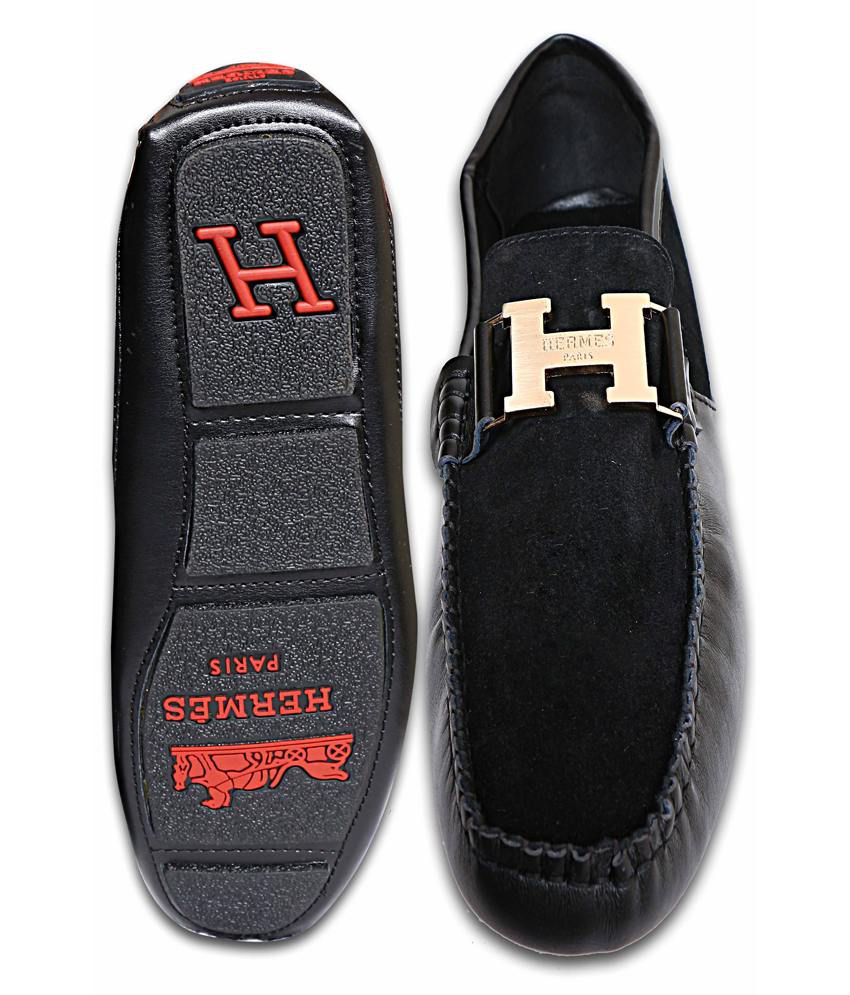 Hermes Black Loafers - Buy Hermes Black 