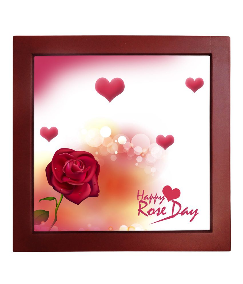 Tiedribbons Happy Rose Day Pink Background Framed Tile: Buy Tiedribbons  Happy Rose Day Pink Background Framed Tile at Best Price in India on  Snapdeal