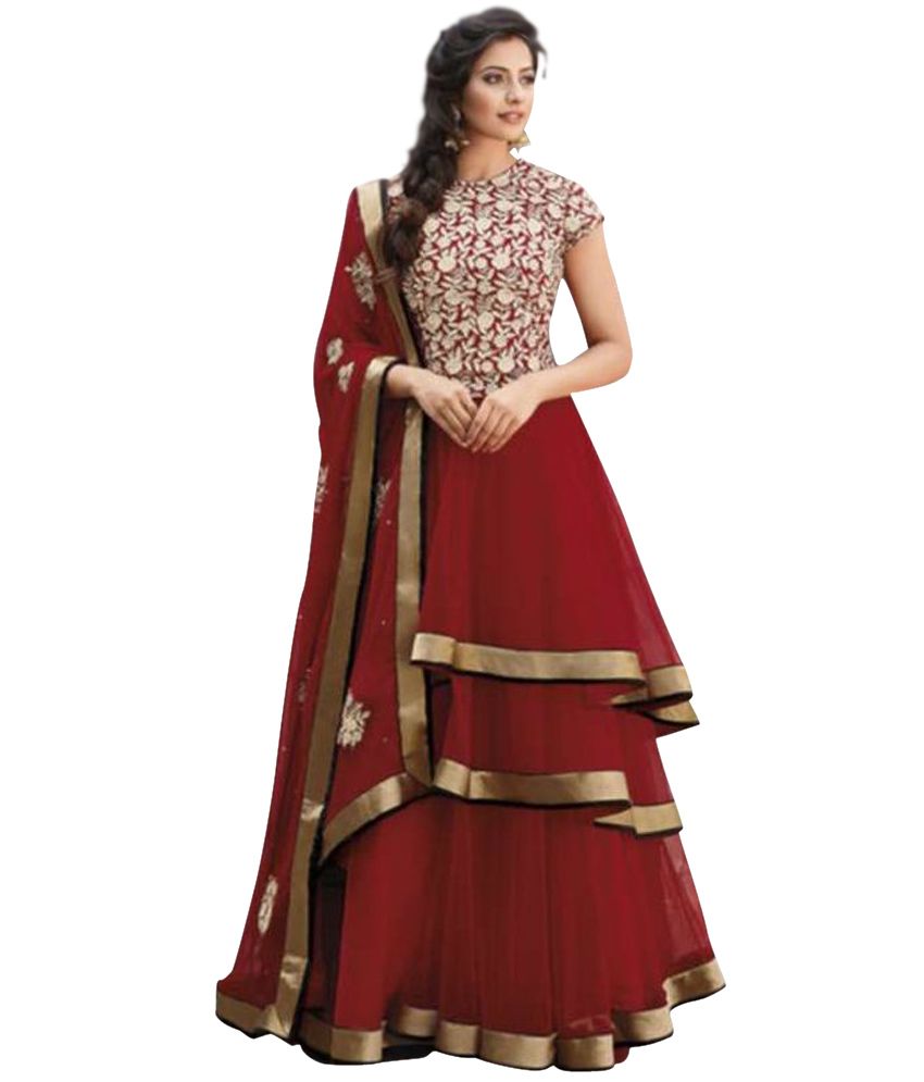 anarkali dress material online shopping