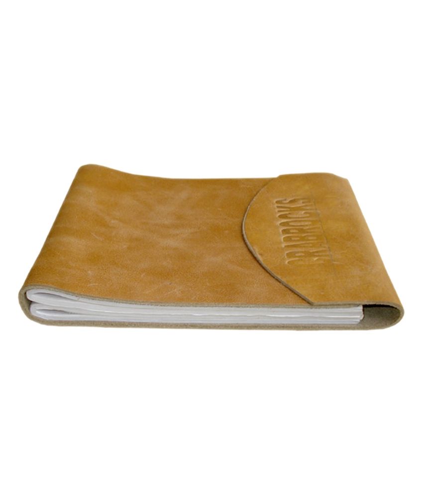 Crabrocks Yellow Leather Velcro Flap Diary - Pack Of 9: Buy Online at ...