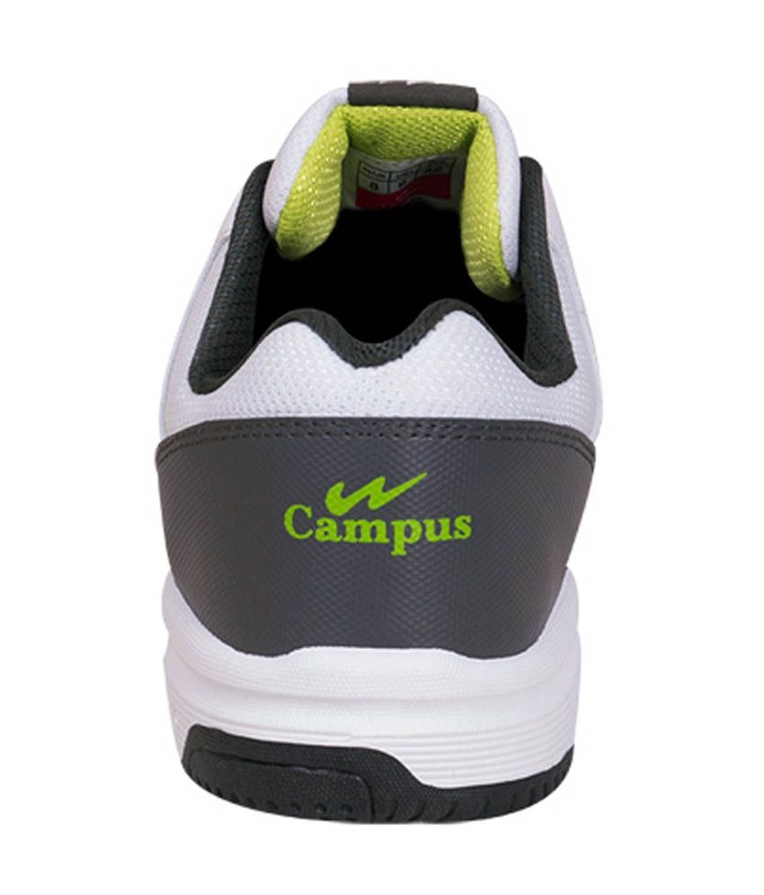 campus white sports shoes