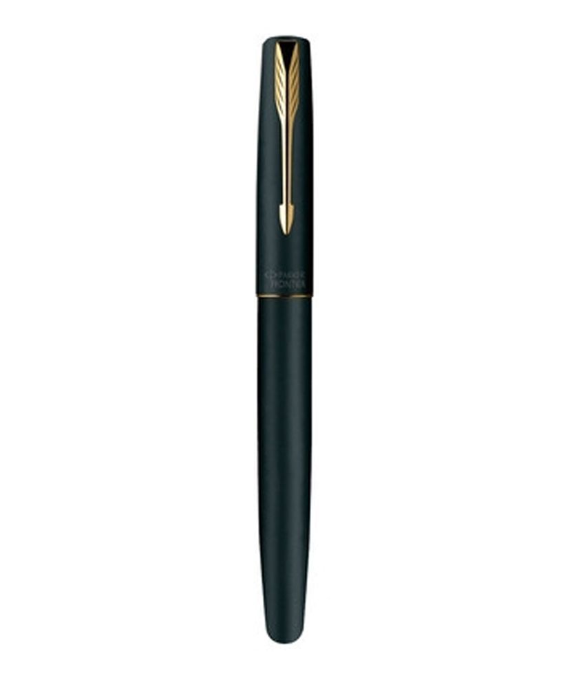 Parker Frontier Matte Black Gt Roller Ball Pen: Buy Online at Best Price in  India - Snapdeal