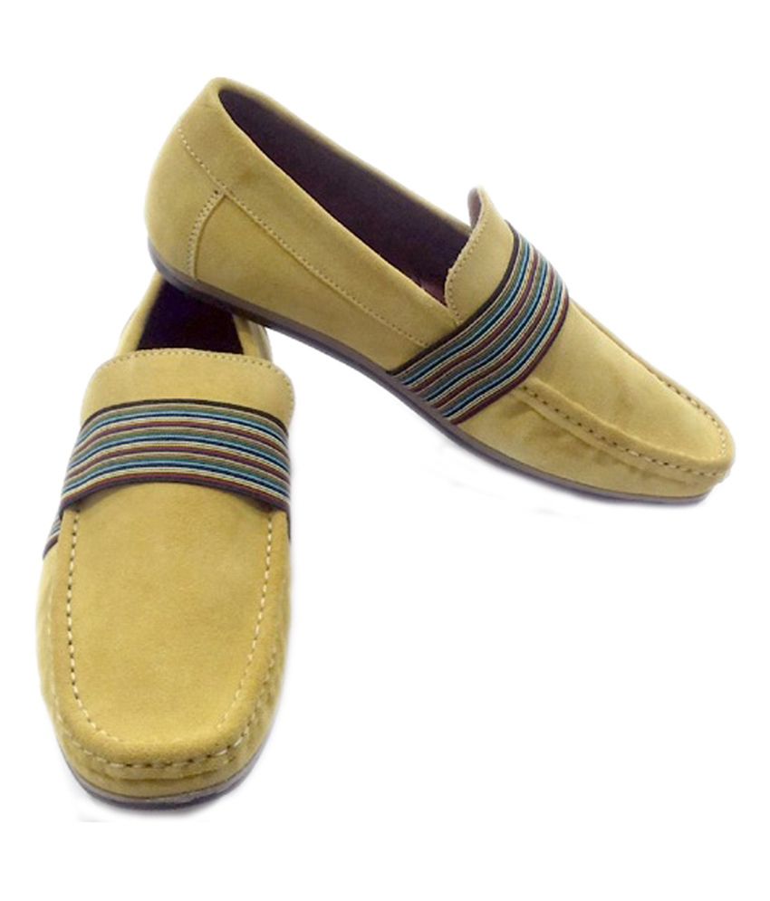 Walker Yellow Suede Leather Slip-on Loafers - Buy Walker Yellow Suede ...