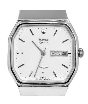 hmt quartz black watch price
