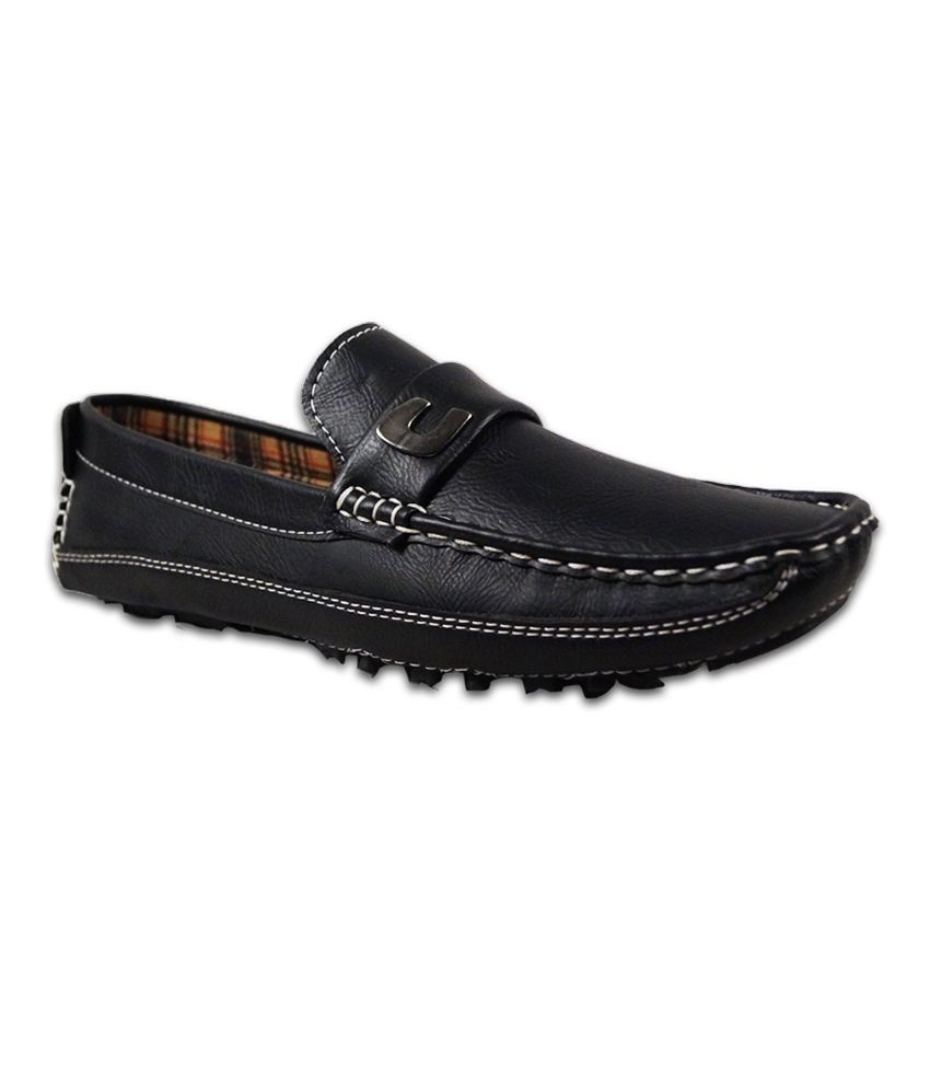 Austrich Black Driving moc Shoes Buy Austrich Black