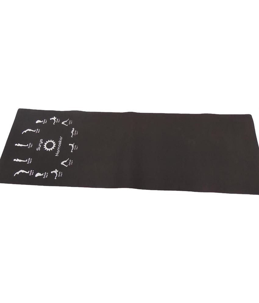 Livelite Classic Black Surya Namaskar Yoga Mat Buy Online at Best