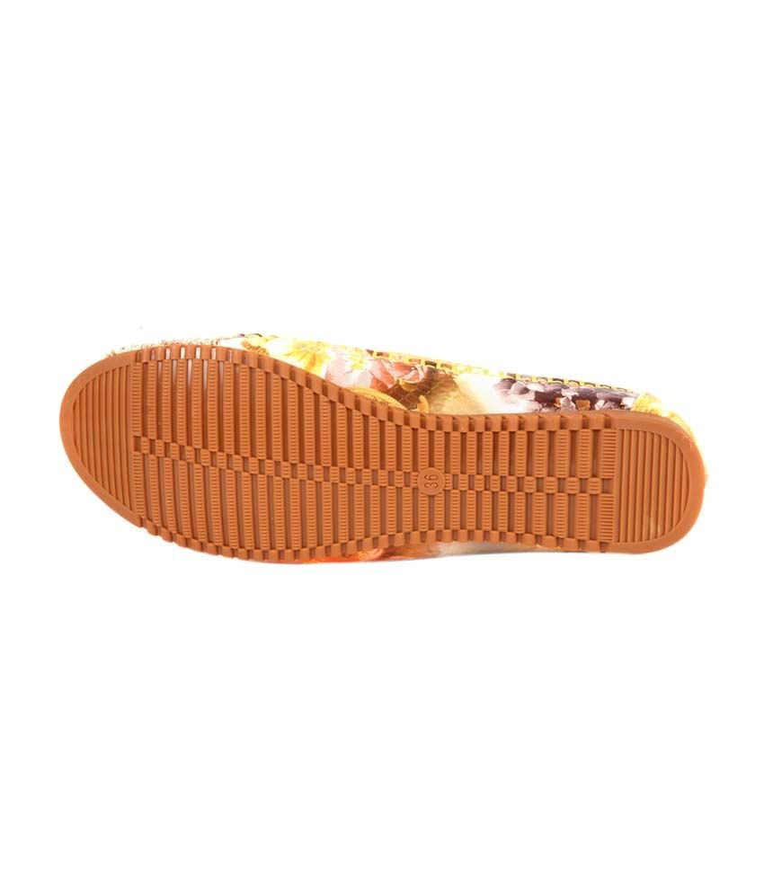 yellow mules flat