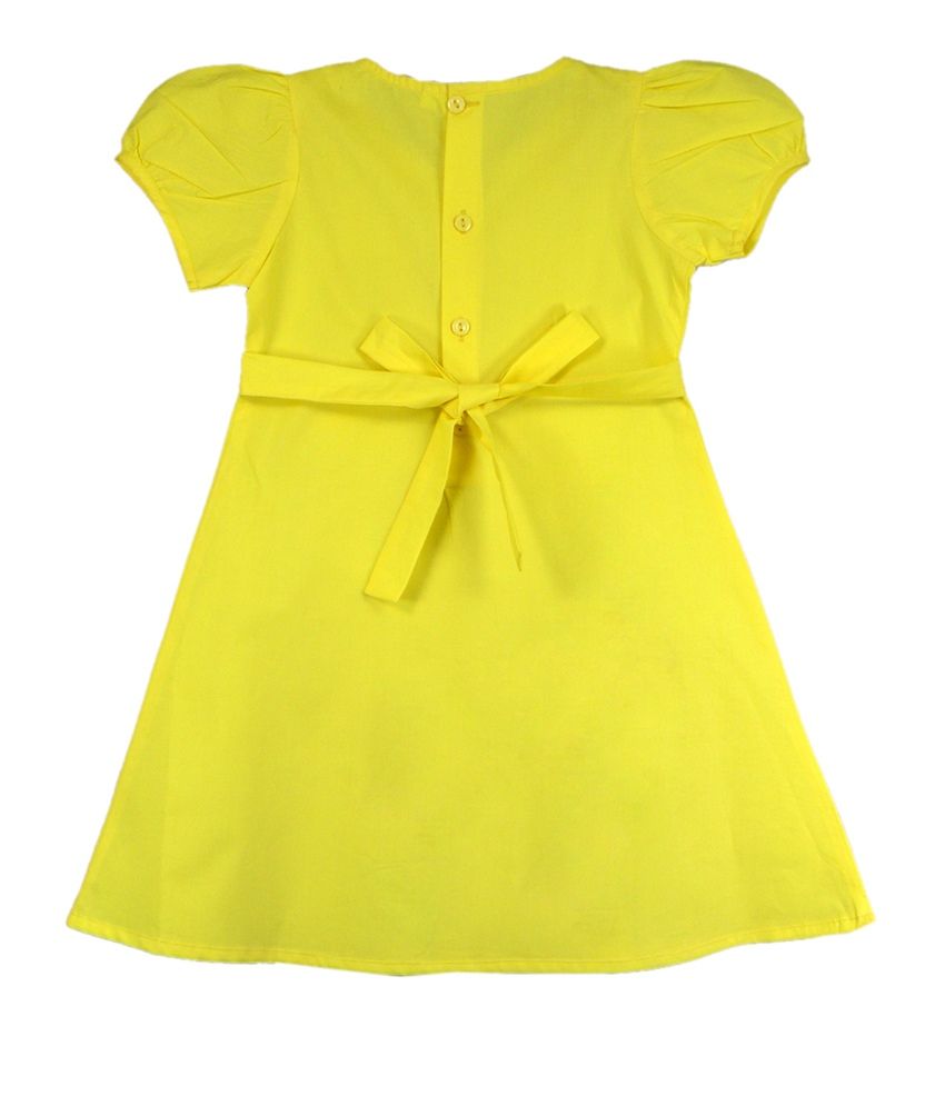 yellow full frock