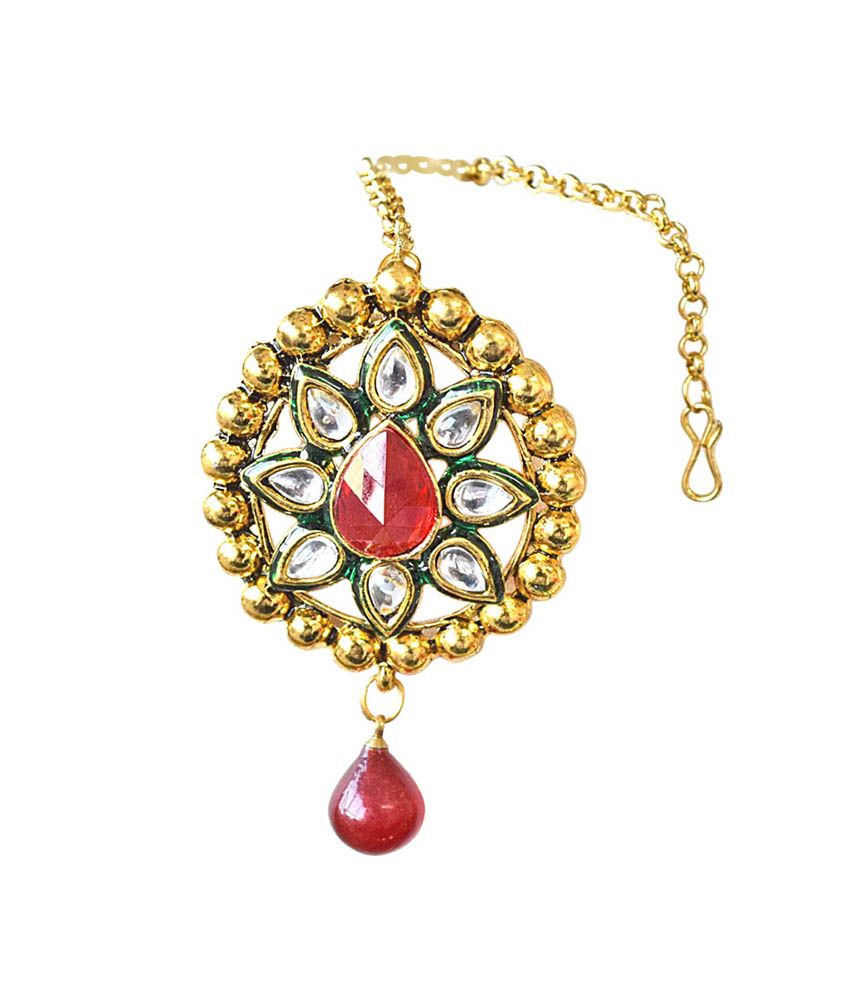 Surat Diamonds Antique Multicolour Necklace Set - Indian Maharani's ...