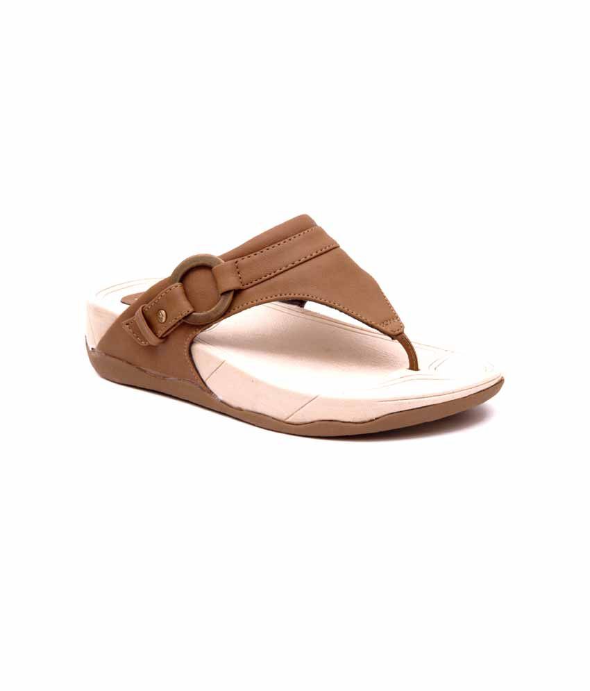 tan rubber sandals