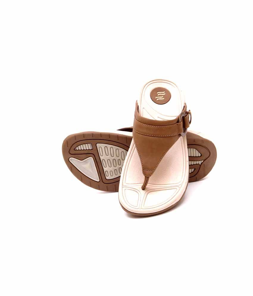 tan rubber sandals