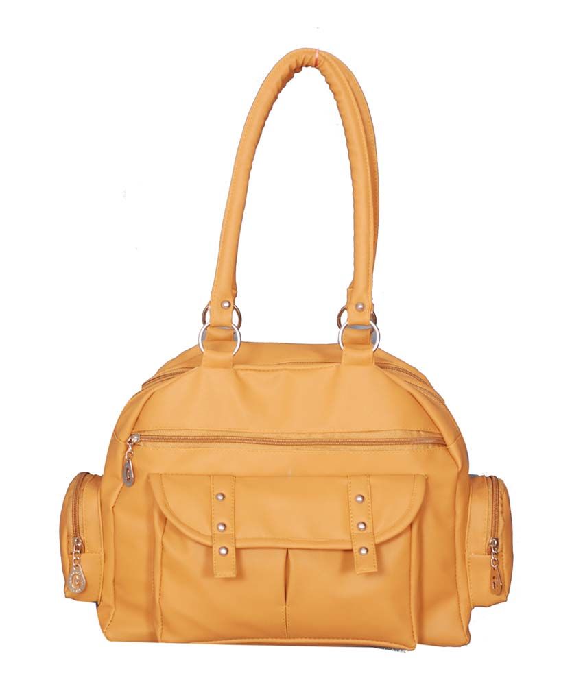 Gracetop Bags Yellow Pu Leather Look Zip Women Hand Bag Buy Gracetop Bags Yellow Pu Leather