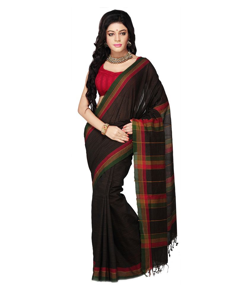 Mangalagiri Devi Saree Black Cotton Saree