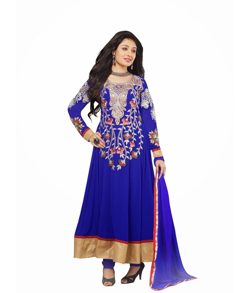 multicolour anarkali suit