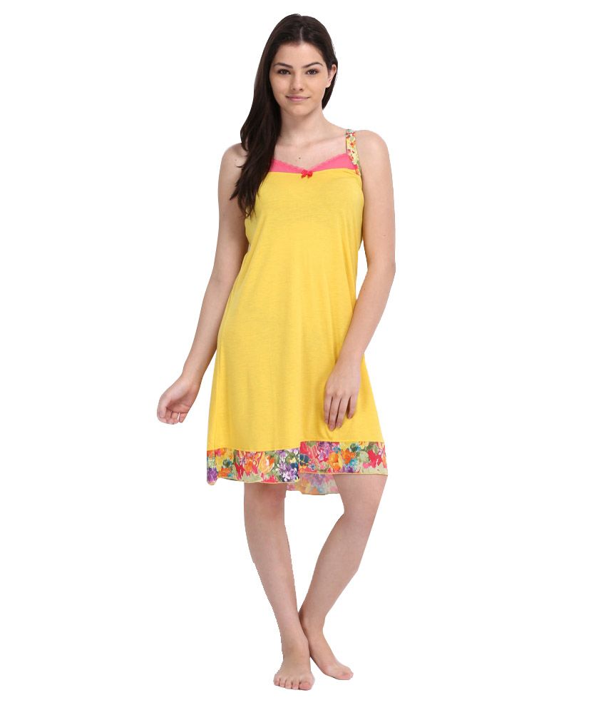 Yellow Babydoll Dress