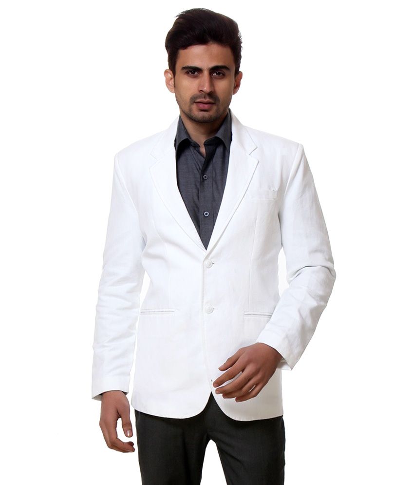 white formal blazer