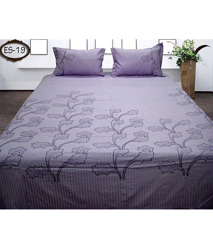 Soft Bedware Lilac Cotton Single Bedsheet Buy Soft Bedware Lilac