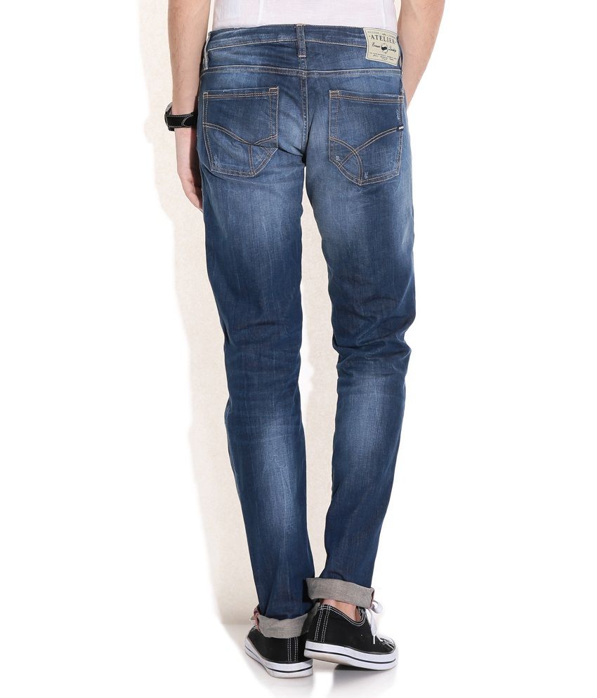 GAS Blue Morrison Fit Jeans - Buy GAS Blue Morrison Fit Jeans Online at Best Prices in India on 