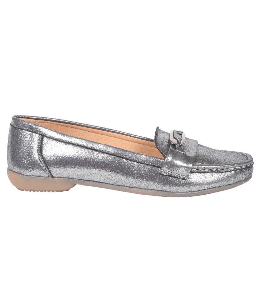 Fiorella Stylish Gray Loafers Price in India- Buy Fiorella Stylish Gray ...