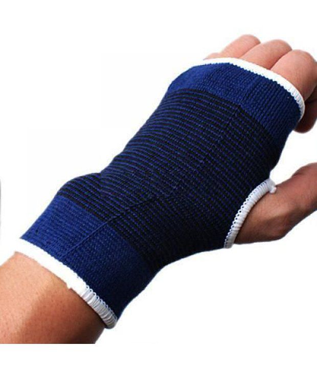    			High Quality Blue Elastic Palm Wrist Support Grip Protection For Healing/sports - Set Of 2 Pcs