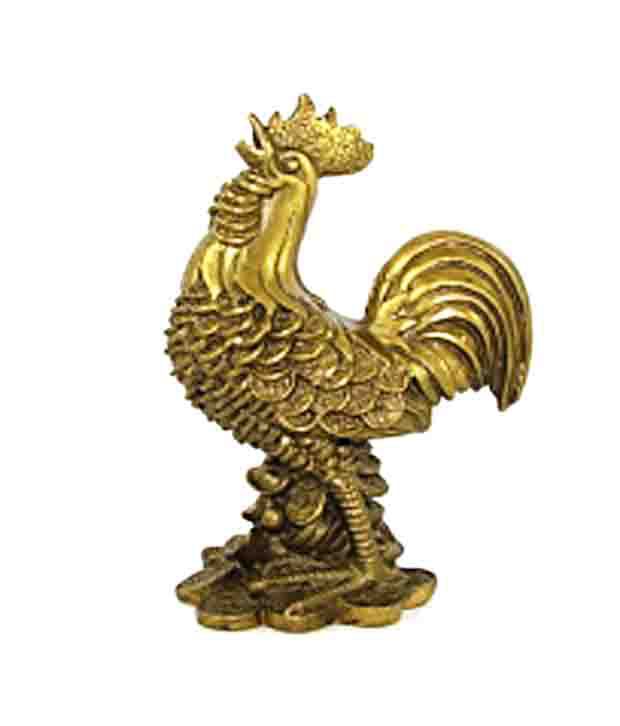     			Anjalika Feng Shui Rooster On Coins - Yellow