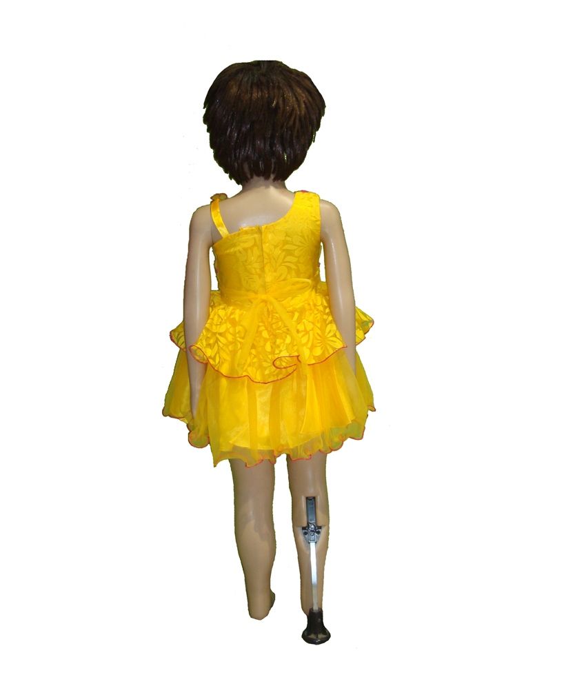 short frock yellow colour