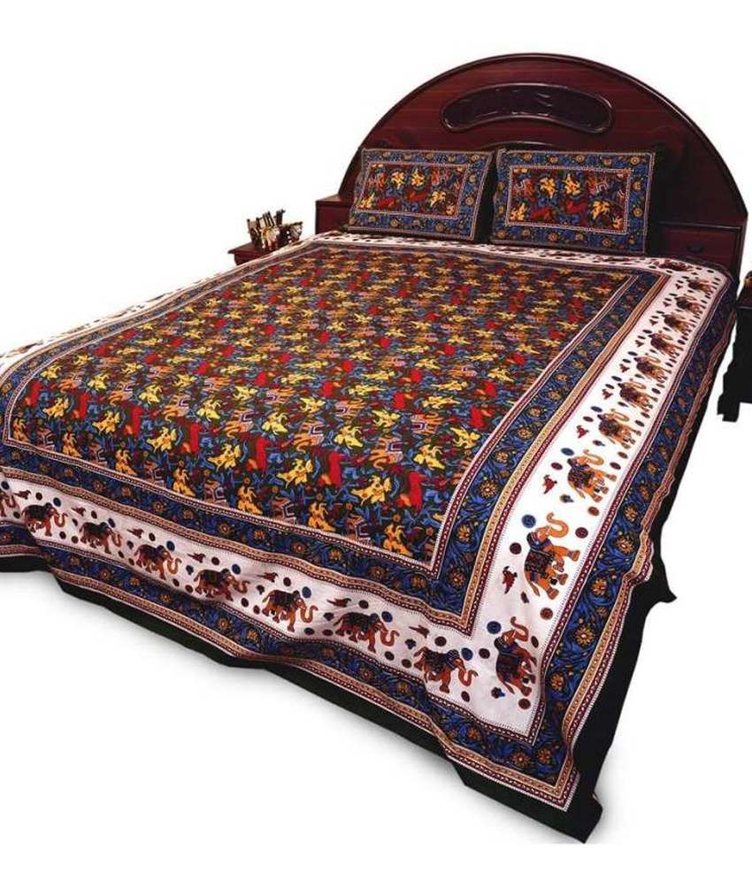 Double Bed Sheet Pillow Cover 
