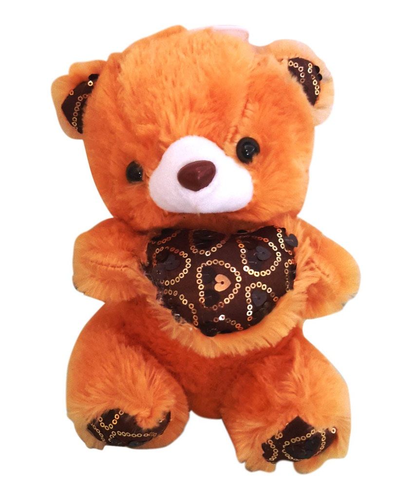 orange teddy bear throw