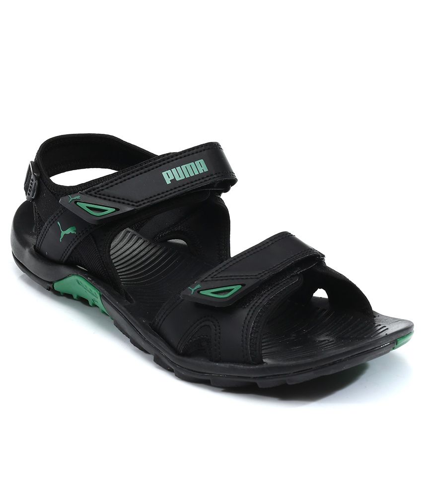 Puma Vesta Sdl Dp Black Floater Sandals 