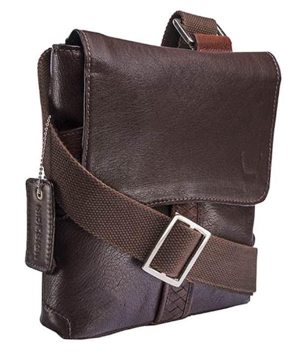 Hidesign CAMARO 04 Brown Sling Bag - Buy Hidesign CAMARO 04 Brown Sling Bag Online at Low Price 