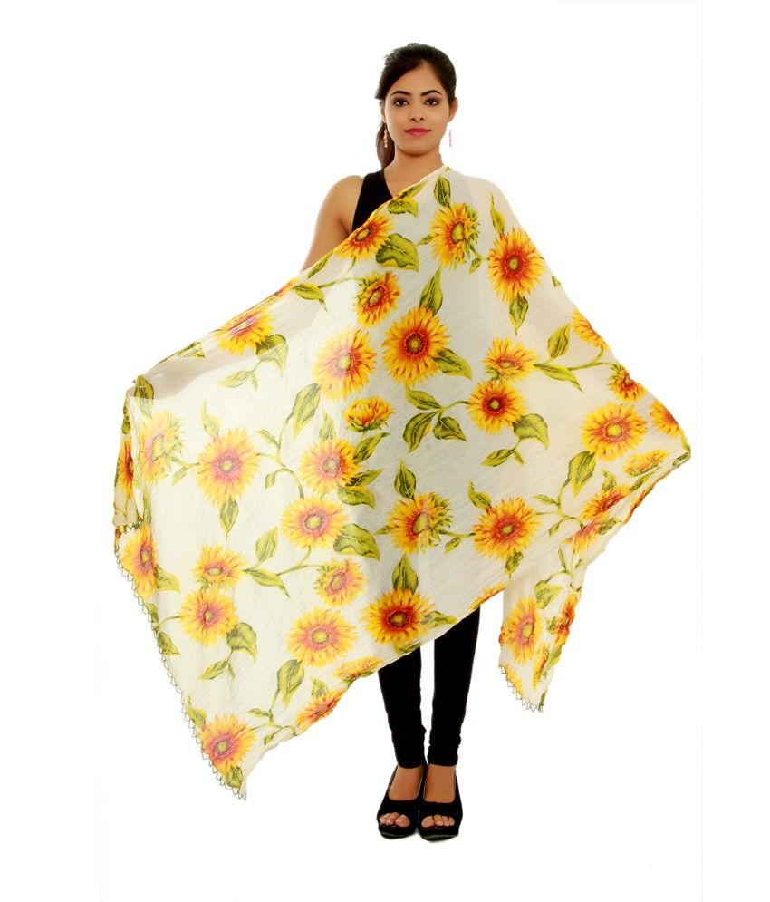 Orange Pleated Viscose Multi Color Flower Printed Strapless Crop Top With Gold Foil Accents