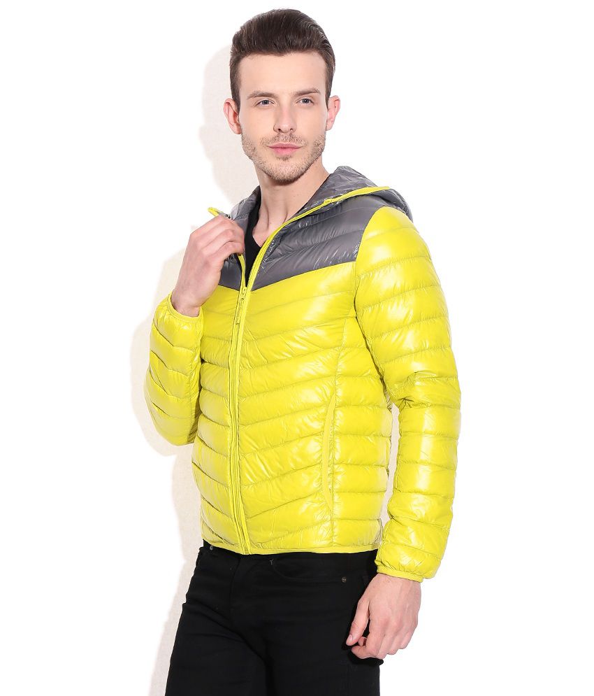 Bossini Yellow Nylon Casual Jacket - Buy Bossini Yellow Nylon Casual ...