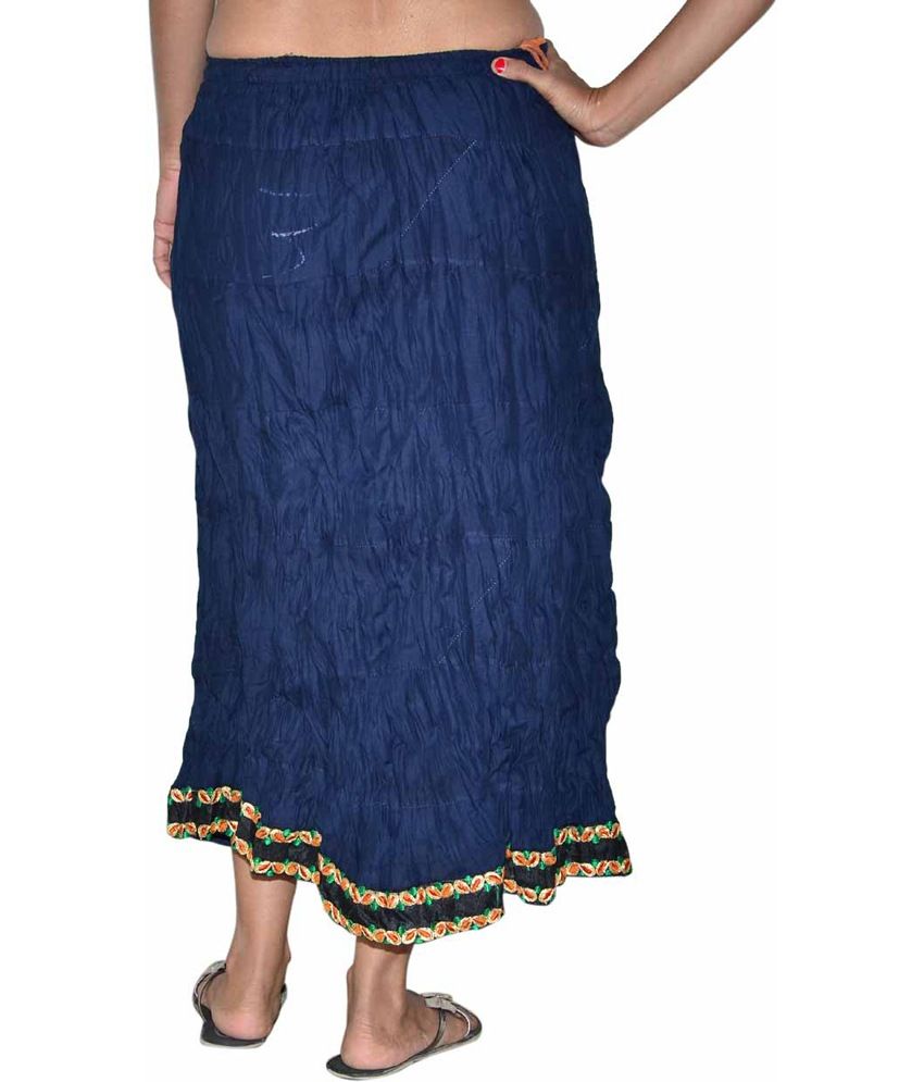 Buy Famacart Blue Cotton Skirts Online at Best Prices in India Snapdeal