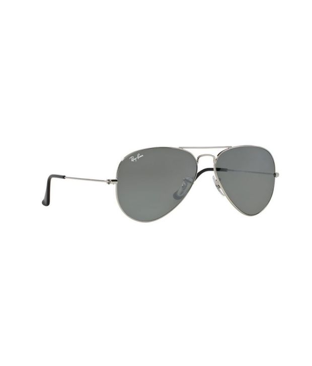 ray-ban unisex aviator style sunglasses - silver rb3025-w3277-58 ray-ban unisex aviator style sunglasses - silver rb3025-w3277-58