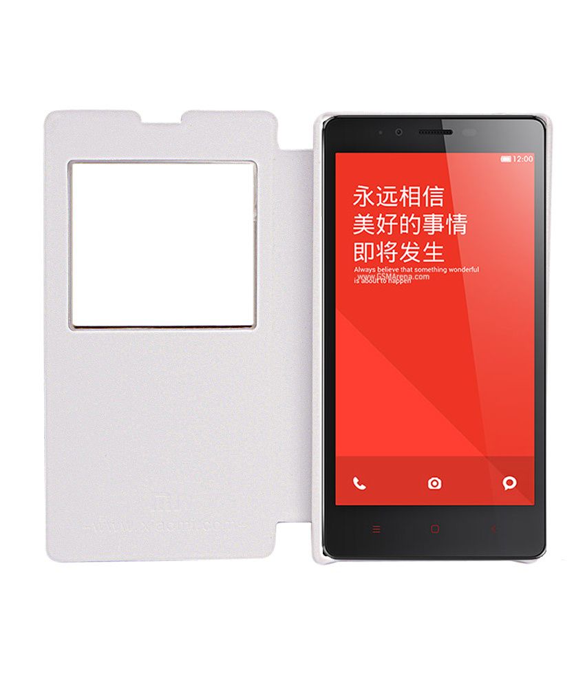 Rdcase Flip Cover For Xiaomi Redmi Note 4g White Flip Covers Online