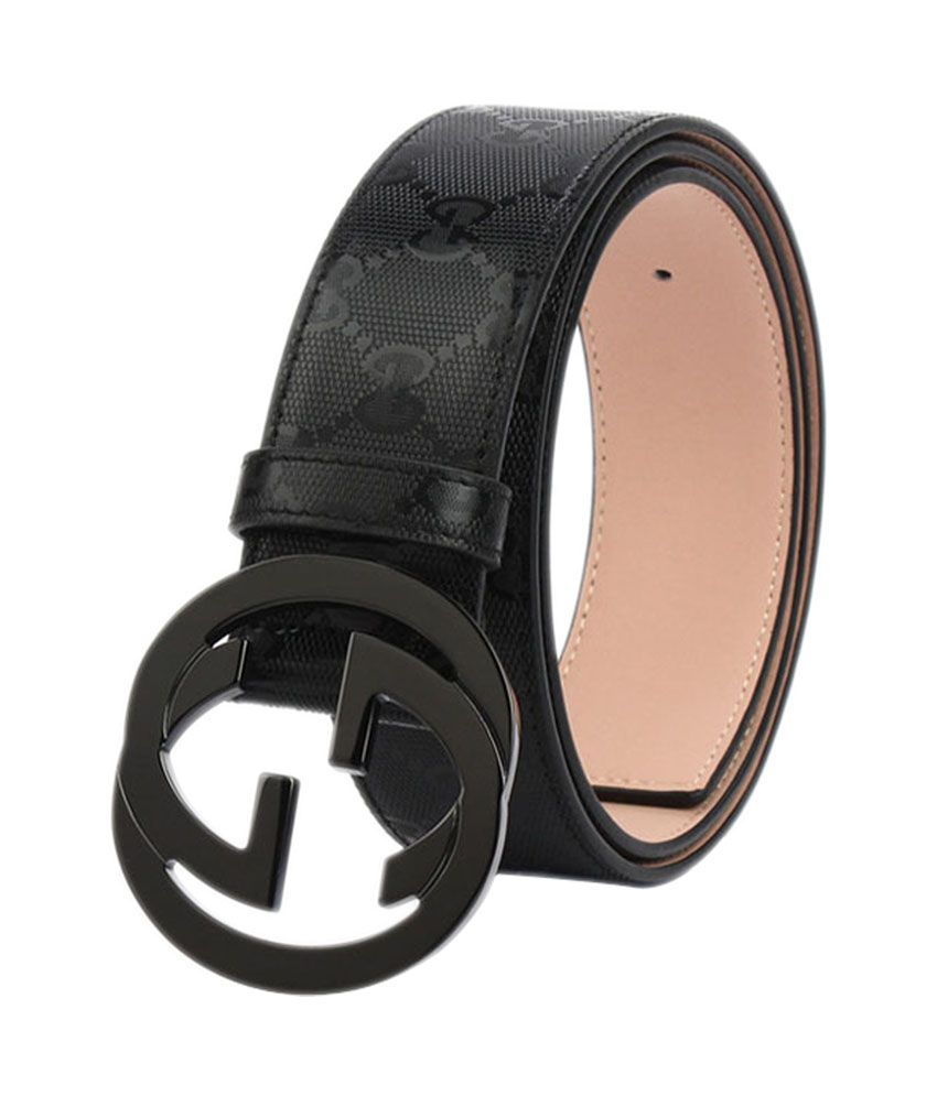 Gucci Black Leather Designer Formal Belt: Buy Online at Low Price in India - Snapdeal