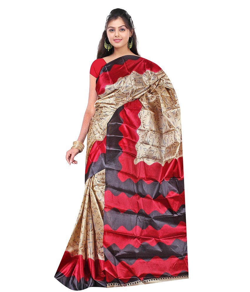 Sonakshi Sarees Multi Color Silk Saree Buy Sonakshi Sarees Multi Color Silk Saree Online At