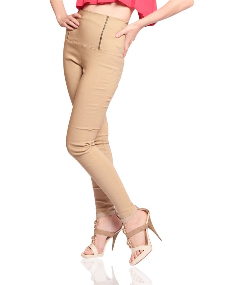 gold jeggings