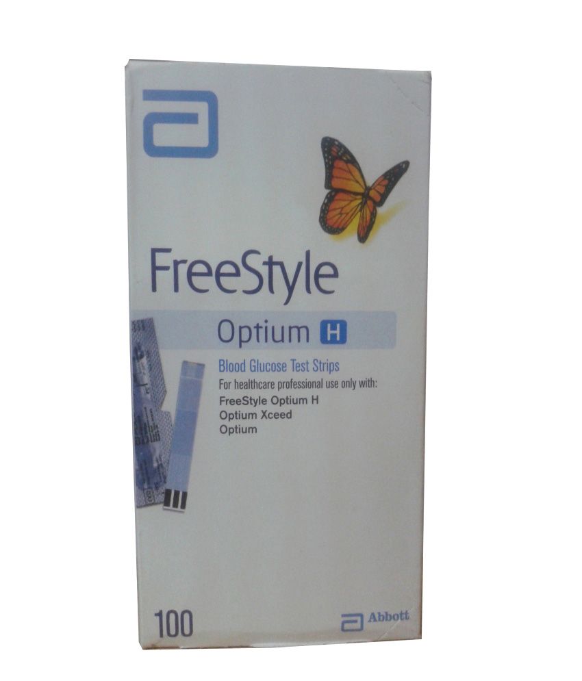     			Abbott Freestyle Optium H 100 Test strips For Optium Glucose Meters