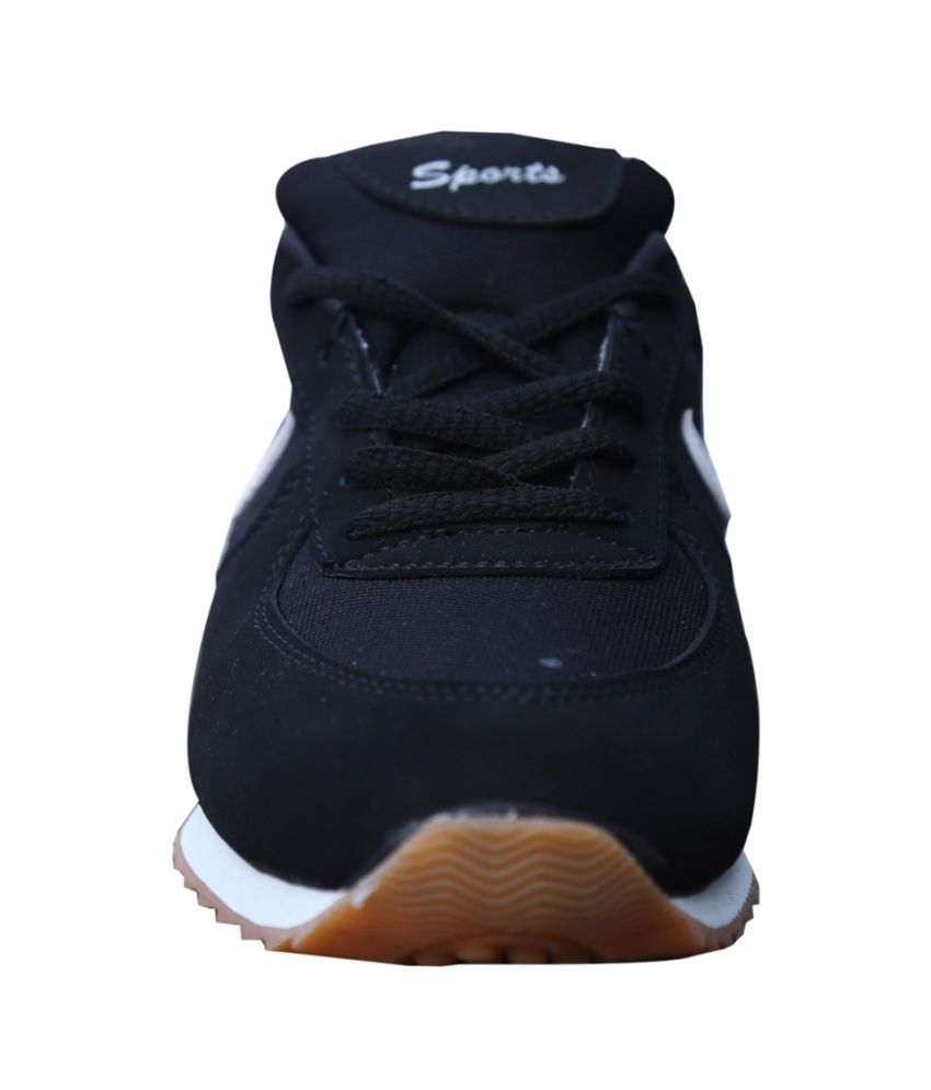 sports black running sport shoes
